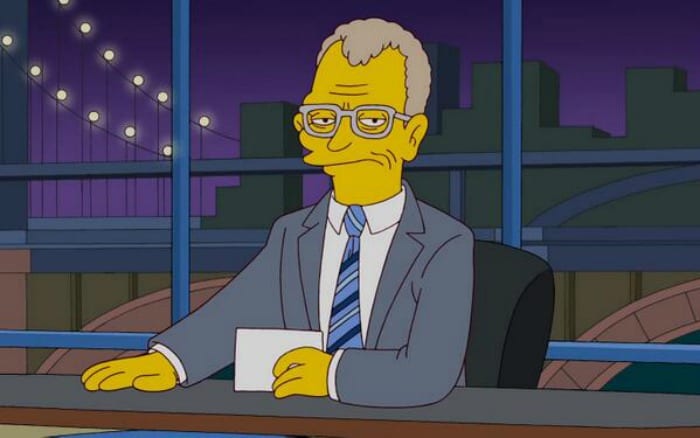 David Letterman omaggiato da I Simpson