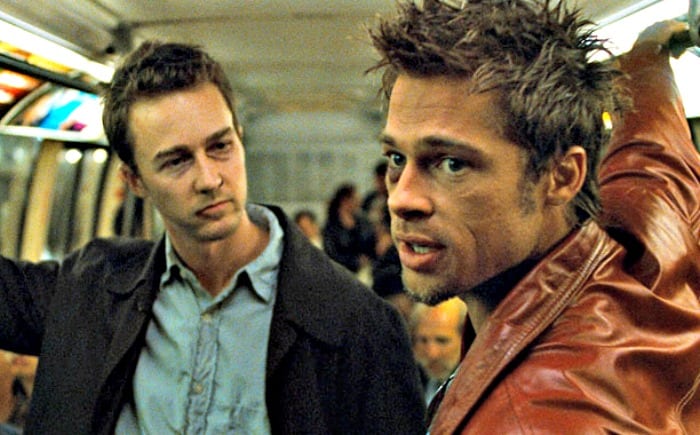 Edward Norton e Brad Pitt