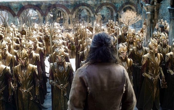 Una scena del film "Lo hobbit": la battaglia delle 5 armate"