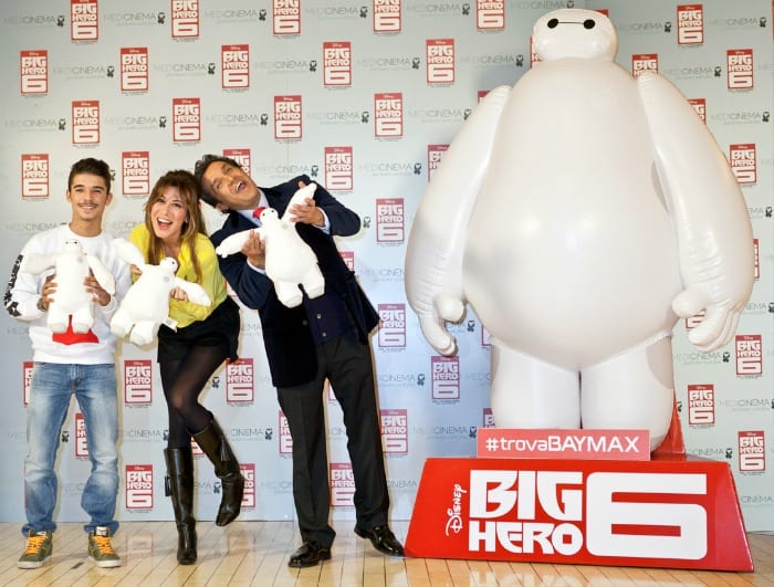 Moreno, Virginia Raffaele e Flavio Insinna all'anteprima italiana di Big Hero 6