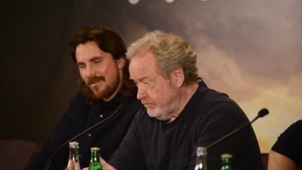 Ridley Scott e Christian Bale a Parigi