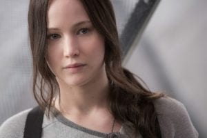 Jennifer Lawrence nei panni di Katniss