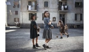 MBF from left,Ludovica Nasti (young Lila) & Elisa Del Genio (young Elena) Photo by Eduardo Castaldo #2