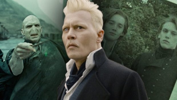 Johnny Depp nei panni di Grindelwald