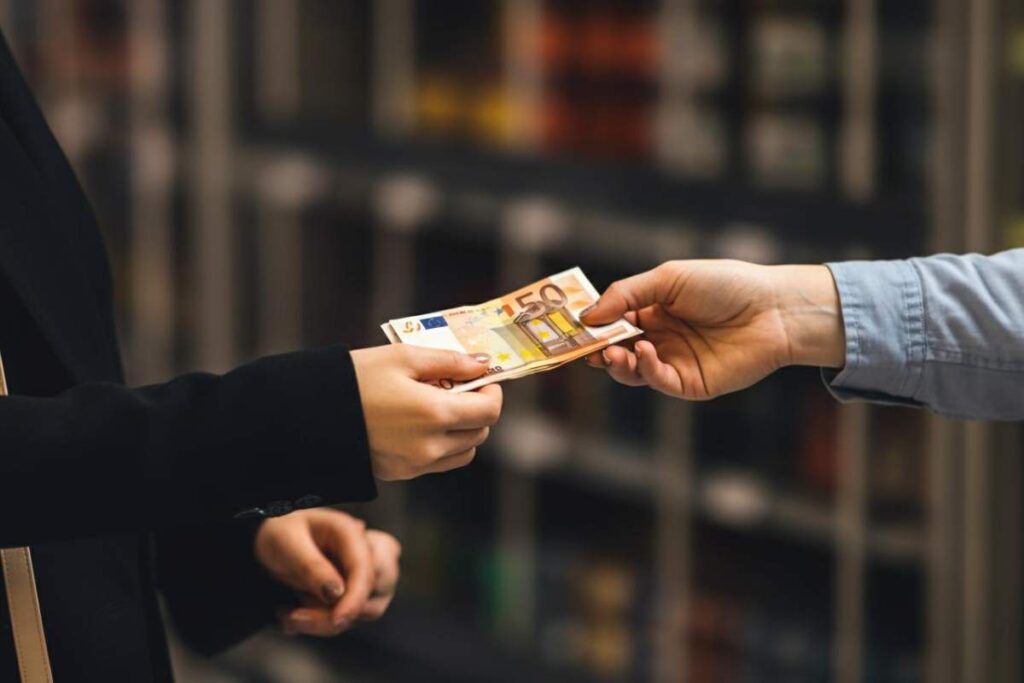 pagamento in contanti