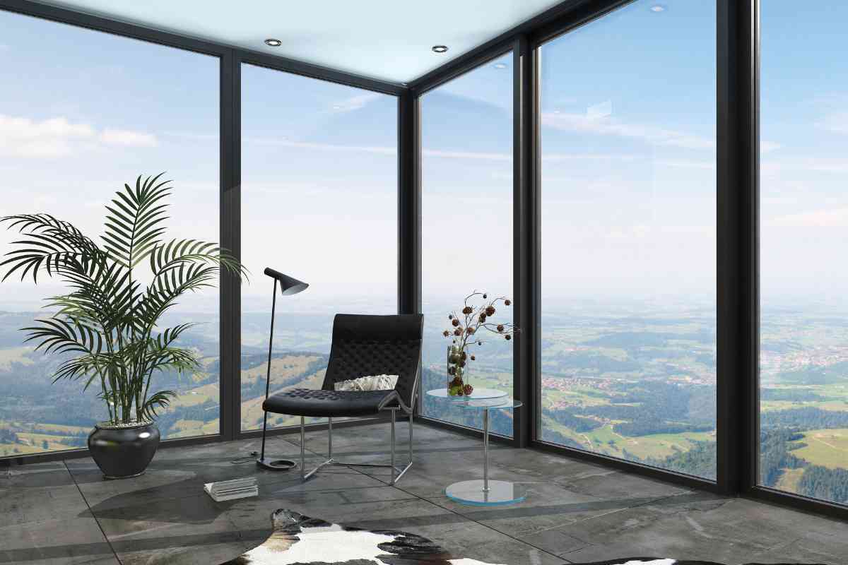 tende-casa finestre a tutto vetro tende