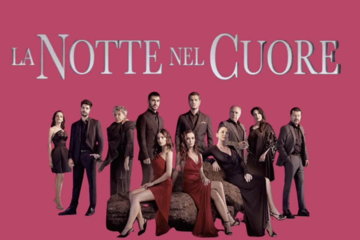 Primo piano intenso cast de La Notte nel Cuore, i protagonisti della serie turca amata dal pubblico italiano.